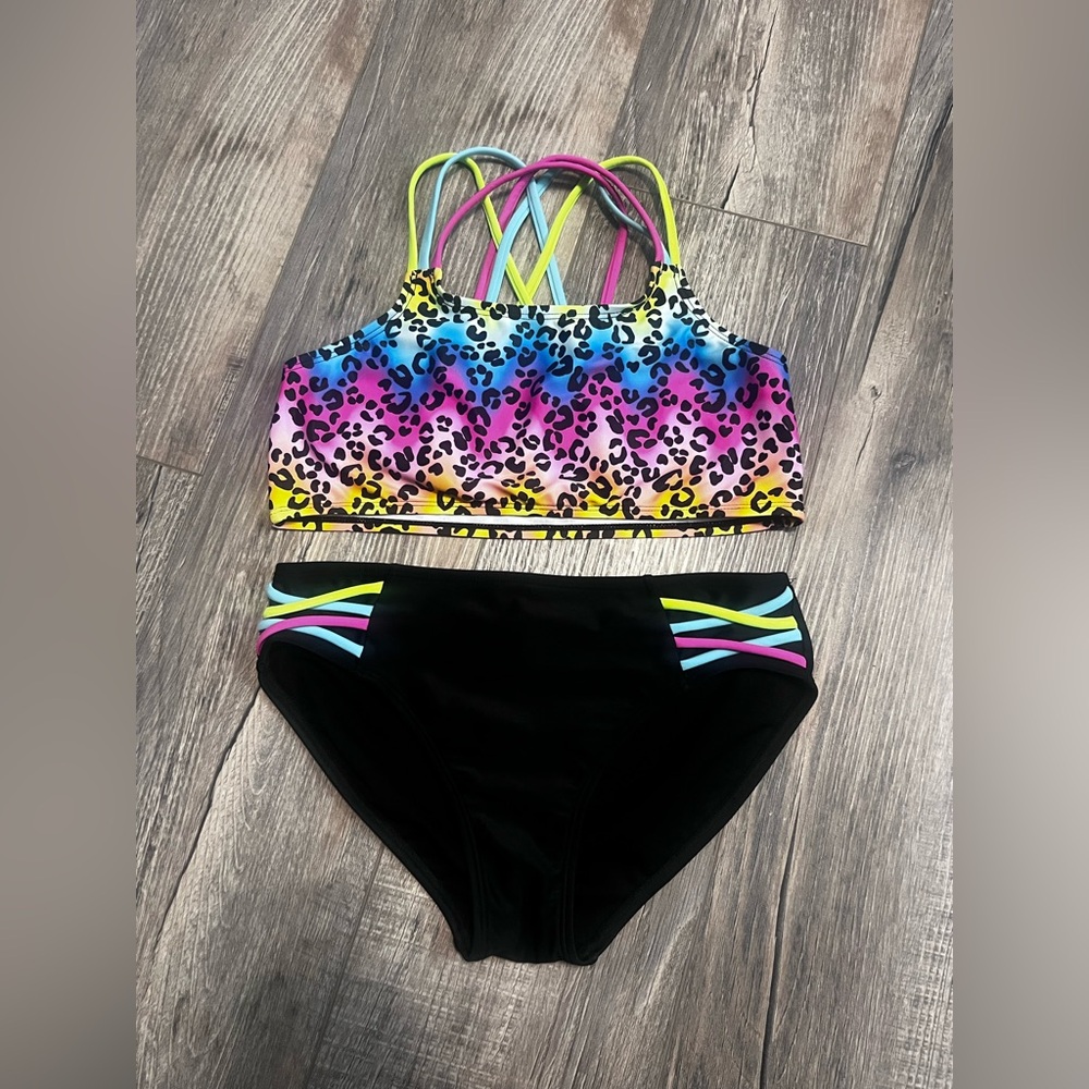 O’rageous Leopard Print Girls Swimsuit